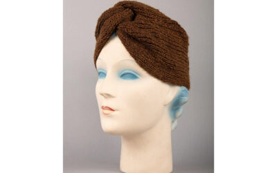 Knitted cap, turban, 20th c.
