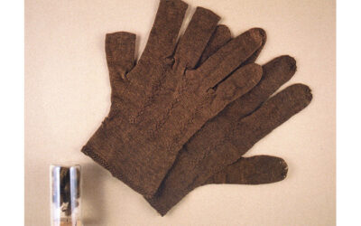 Pair of short man’s gloves, 19th c.